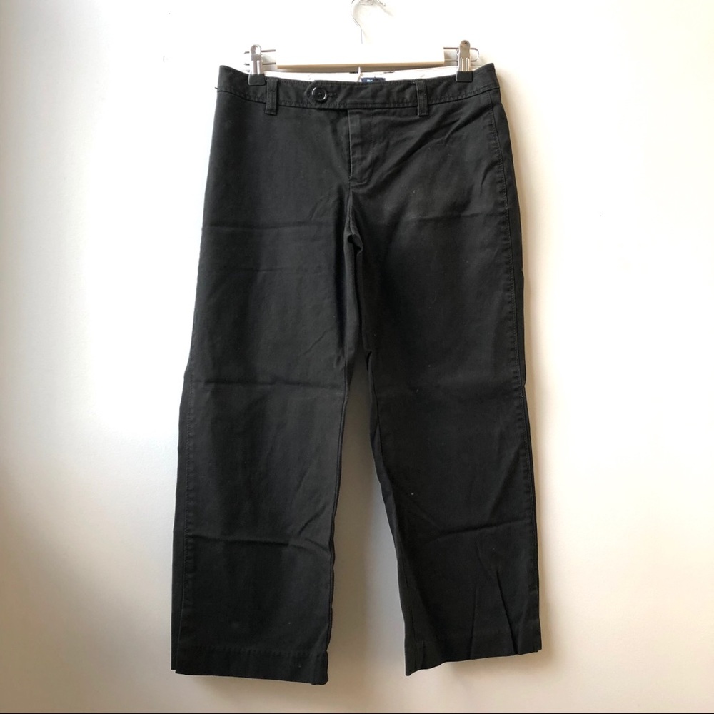 GAP Curvy Stretch Cropped Capri Pants Khaki Black4